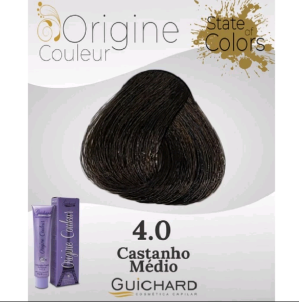 Coloração Capilar Origine  Couleur 60g: Castanho Medio 4.0- Guichard - Image 2