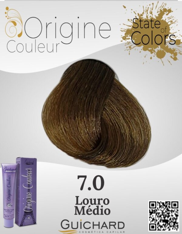 Coloração Capilar Origine  Couleur 60g: Louro Medio 7.00 - Image 2