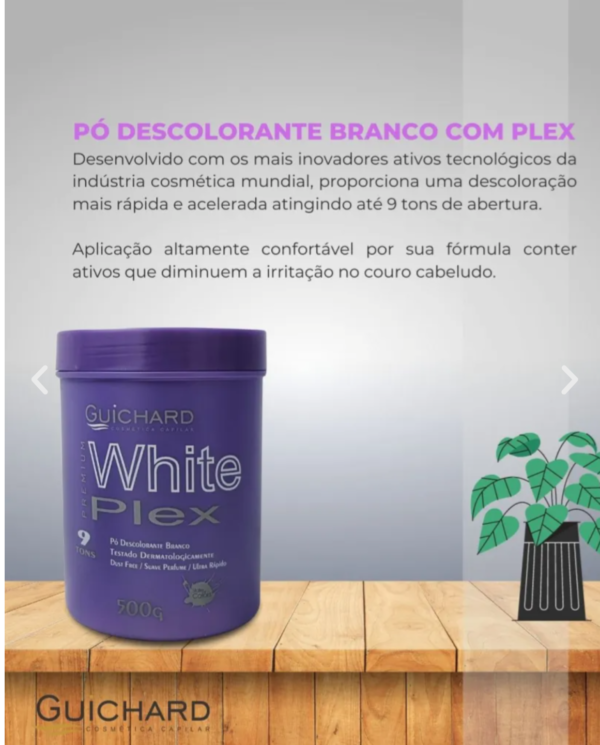 Descolorante White Plex 500G- GUICHARD