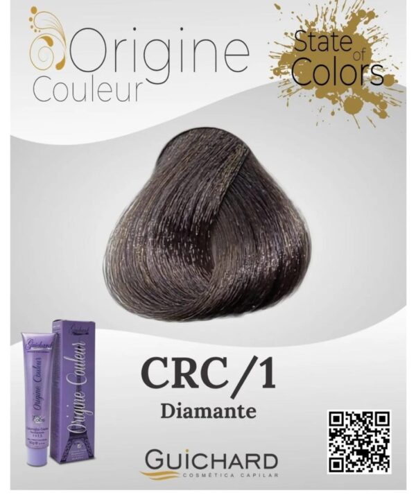 Coloração Capilar Origine Couleur 60g: Diamante CRC/1-Guichard - Image 2