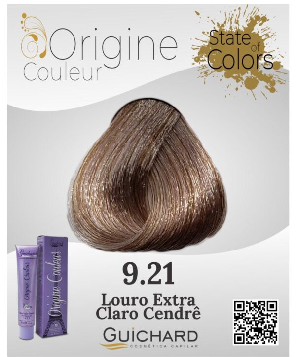 Coloração Capilar Origine Couleur 60g: Lour Extra Cl Cendre 9,21-Guichard - Image 2