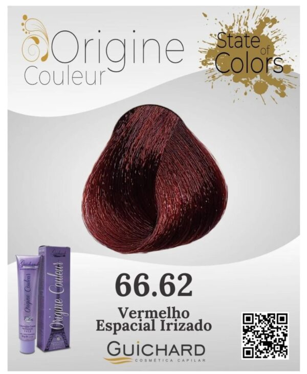 Coloração Capilar Origine Couleur 60g:Vermelho Especial  Irisado 66.62-Guichard - Image 2